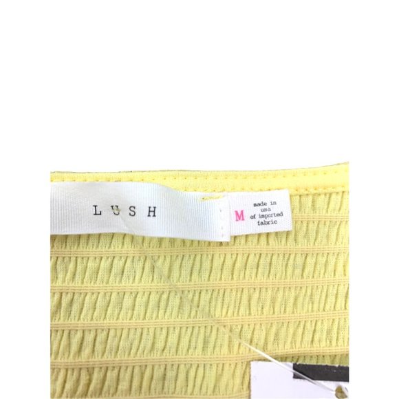 NWT! NORDSTROM LUSH Yellow Crop Top-Size Medium - Picture 6 of 11